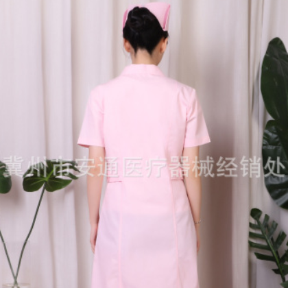 护士服长短袖医生女薄西装领护士服 口腔牙科药店医院护理护士服图3