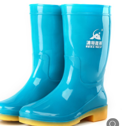 澳特踏雨PVC中筒雨鞋女612中帮劳保防滑雨靴三防水鞋工作胶鞋批发图3