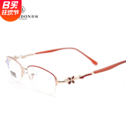 金属半框拉丝女士款非球面手机电脑可通过防蓝光道具测试老视花镜图3