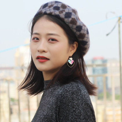 秋冬季帽子女士羊毛贝雷帽英伦复古韩版日系八角蓓蕾帽子南瓜帽潮图2