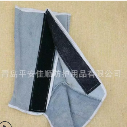 厂家定制 牛皮护脚 加长焊工脚套防护 防风防尘护脚 电焊护脚罩图3