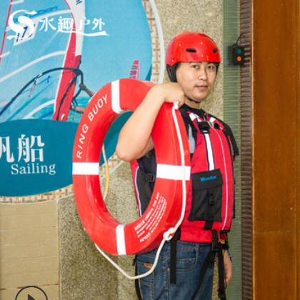 厂家批发 水趣PVC泡棉救生圈免充气船用抗洪防汛专业成人CCS认证图2