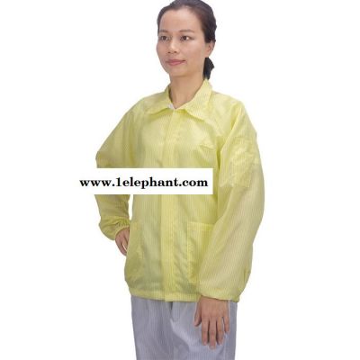 建博供应白色蓝色防尘服静电衣服工作服分体防尘上衣图2