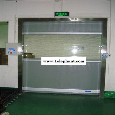 中山食品厂冷藏室防护高速卷帘门、帆布高速卷门图5