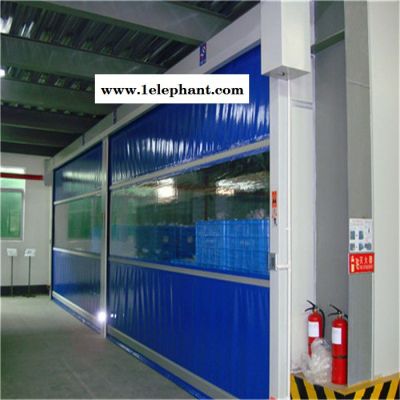 中山食品厂冷藏室防护高速卷帘门、帆布高速卷门图7