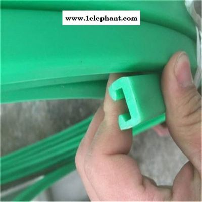 厂家供应皮食品机械输送耐磨条 塑料防护条 板衬条K型导轨护栏 塑料护栏 输送导槽 支持定制图6