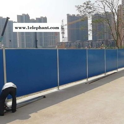 诺明 道路施工PVC围挡 工地施工防尘隔离围挡 泡沫加芯彩钢围挡 厂家批发图4