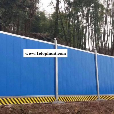 诺明 道路施工PVC围挡 工地施工防尘隔离围挡 泡沫加芯彩钢围挡 厂家批发图5