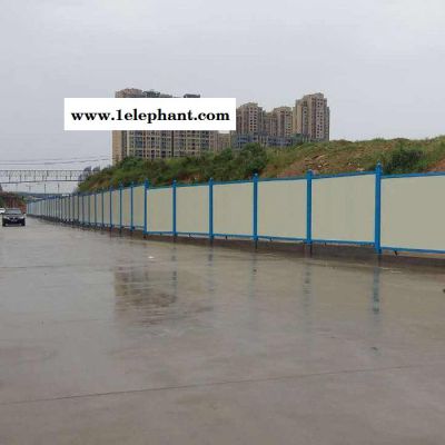 诺明 道路施工PVC围挡 工地施工防尘隔离围挡 泡沫加芯彩钢围挡 厂家批发图2