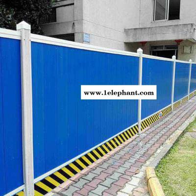 诺明 道路施工PVC围挡 工地施工防尘隔离围挡 泡沫加芯彩钢围挡 厂家批发图3