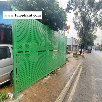 钢结构金属防风护栏网 镀锌冲孔板施工隔离环保防尘围挡 尺寸定制图8
