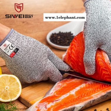 厂家批发5级FDA食品级防割手套厨房防切割杀鱼切肉防护手套 食品级手套