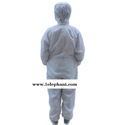 供应深圳防静电服 防静电连帽连体工作服 洁净服防尘服 连体喷漆服防护服图2