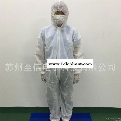 一次性无纺布防护服 防尘衣服 隔离连体服 无尘车间工作服图2