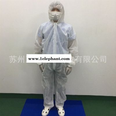供应一次性无纺布防护服 防尘衣服 隔离连体服 无尘车间工作服 无纺布防护服 一次性白色连体服图6