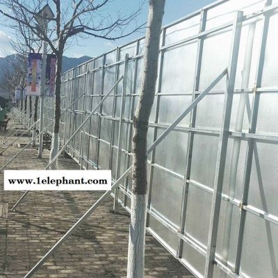 隔离工地围挡 源头供应商 拓轩铁皮围挡 防风防尘临时隔离围挡 铁皮围挡供货商图6