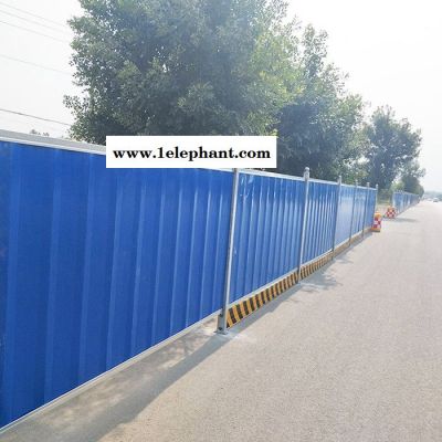 隔离工地围挡 源头供应商 拓轩铁皮围挡 防风防尘临时隔离围挡 铁皮围挡供货商图4
