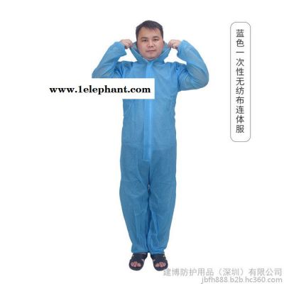 一次性工作服连体全身防护隔离衣车间工作防尘透气连帽连体服图4
