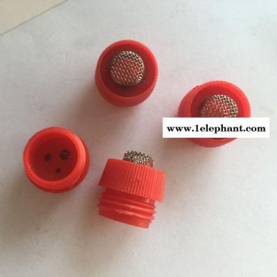 牧润康MRK网帽 饮水器帽子 网帽  红色带网塑料帽图3