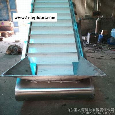 斜坡运输机带防尘罩 电子原件传送机图5