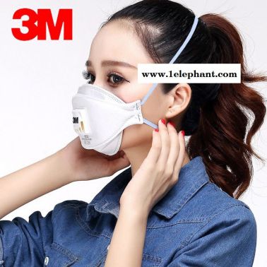 3M 9322 FFP2带阀防护口罩 防雾霾口罩 PM2.5口罩