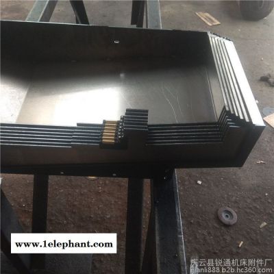宁波钢板防护罩机床导轨节式防护罩 伸缩式钢板防护罩 盖板防尘罩图3