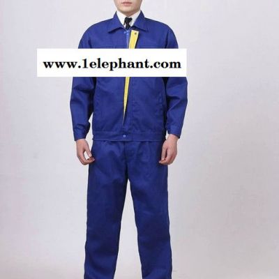 供应新款长袖拼色耐磨工作服电焊劳保服汽修工装防尘服套装订做图2