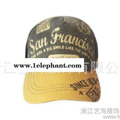 供应五片网帽棒球帽 夏日防晒遮阳帽 嘻哈休闲帽 帽子定做批发图2