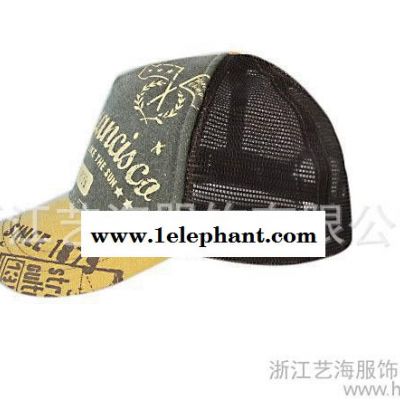 供应五片网帽棒球帽 夏日防晒遮阳帽 嘻哈休闲帽 帽子定做批发图3
