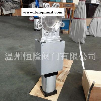 带防尘罩气动刀闸阀 防尘气动刀闸阀 防尘气动刀型闸阀