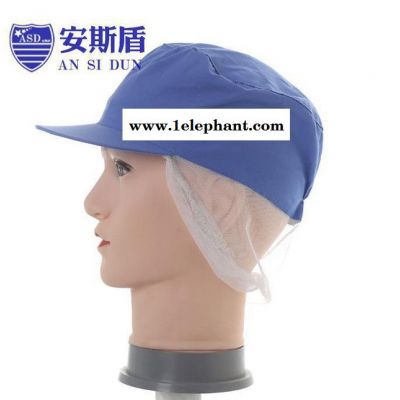 2015新款食品帽子白色卫生洁净网帽带檐带网帽男女通用现货图3