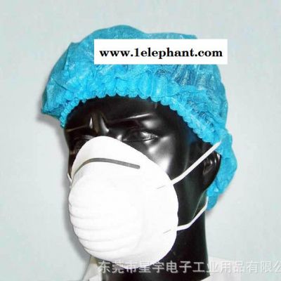 佛山南海一次性圆帽,无尘工帽 一次性条型帽 无尘帽 白色网帽图3