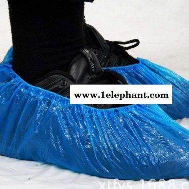 一次性/非一次性 防滑鞋套 材质CPE 3.5g蓝色 100只/袋 一次性鞋套
