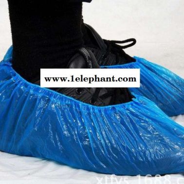 一次性/非一次性 防滑鞋套 材质CPE 2.5g蓝色 100只/袋 一次性鞋套