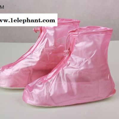 剑雨防雨防水鞋套 PVC防雨防水鞋套  加厚耐用防滑雨鞋 前开拉链鞋套图3