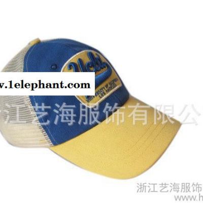 供应新款男式棒球帽 五片立体绣图案网帽 男网帽批发 帽子加工定做图3