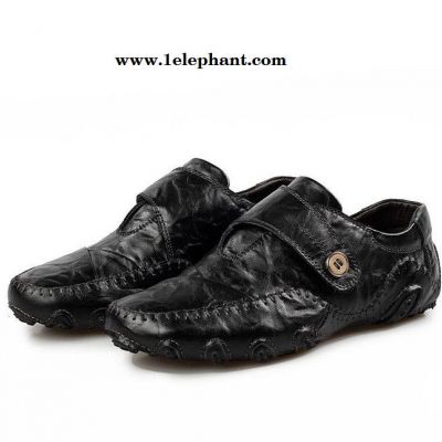 八爪鱼特色仿生鞋底多功能驾车鞋纯色简约真皮男鞋套脚男士单鞋图2