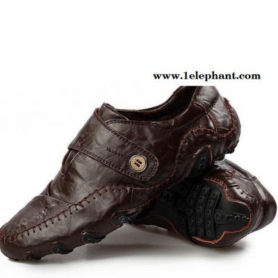 八爪鱼特色仿生鞋底多功能驾车鞋纯色简约真皮男鞋套脚男士单鞋图3