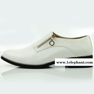 夏季新款韩版休闲婚用皮鞋男士 潮鞋套脚皮鞋男鞋一件代发图3