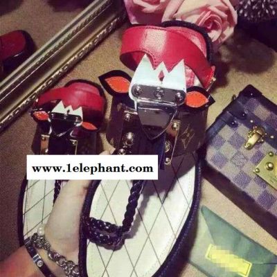 2015爆款 mask面具 限量款女鞋 纯手工制作凉鞋拖鞋套图2