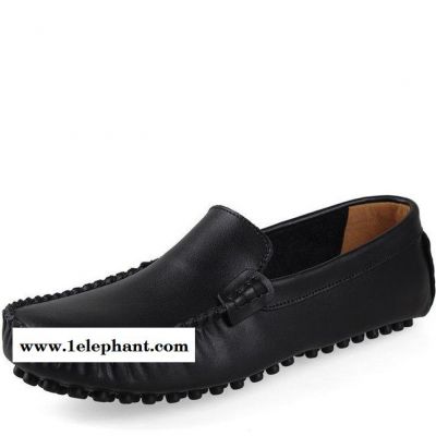 豆豆鞋  男士日常休闲皮鞋真皮驾车鞋男新款懒人鞋套脚单鞋图2