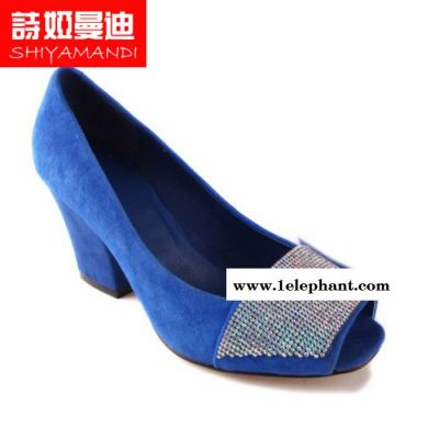 诗娅曼迪女鞋套脚休闲水钻性感潮流女士夏季磨砂时尚20凉鞋图3