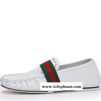 新款豆豆鞋驾车鞋 韩版男士休闲鞋舒适男鞋 潮流单鞋套脚图3