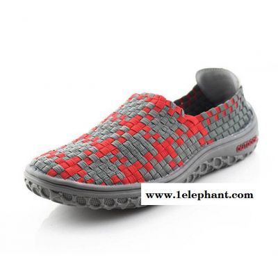 夏季新款韩版时尚潮鞋女士编织鞋透气 板鞋套脚单鞋女鞋一件代发图2