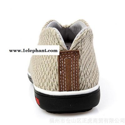 夏季新款创意编织鞋男 休闲鞋男透气 板鞋男洞洞夏男鞋套脚图2