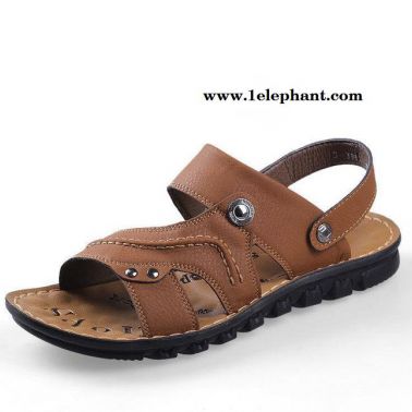 夏季新款男式时尚沙滩鞋潮流凉鞋套脚凉拖鞋透气鞋LS3381