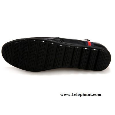 步名轩男士豆豆鞋真皮鞋英伦潮流休闲男鞋子帆船鞋套脚驾车鞋F3图3