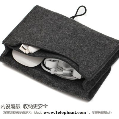 **移动电源收纳包充电宝收纳袋笔记本电源包毛毡配件包图2