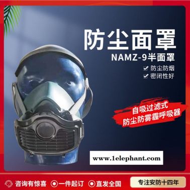 防毒半面具 ANMZ-9半面具 防毒口罩 双过滤器半防毒面罩