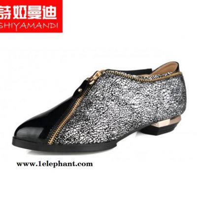 2015新款女新品**平跟鞋套脚品质2015新款优雅图2